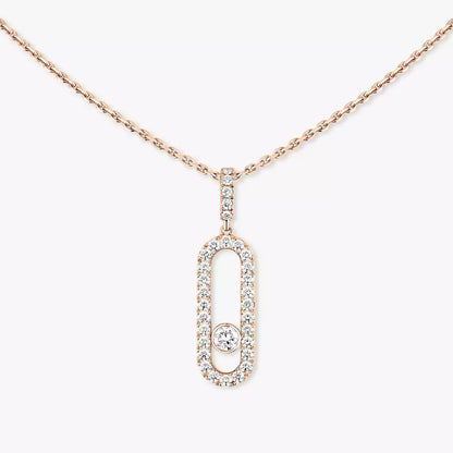 [ELAN LUXE]Move Uno Diamond Necklace in Rose Gold
