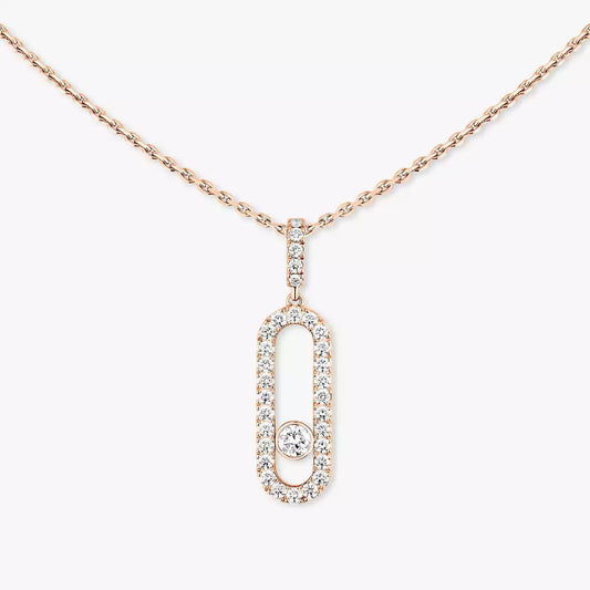 [ELAN LUXE]Move Uno Diamond Necklace in Rose Gold