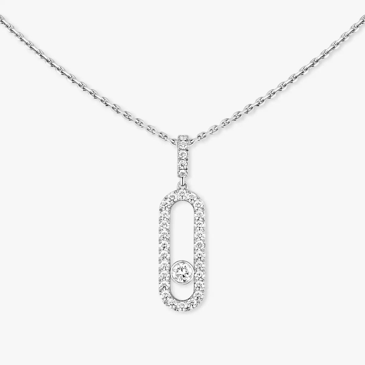 [ELAN LUXE]Move Uno Diamond Necklace in Rose Gold