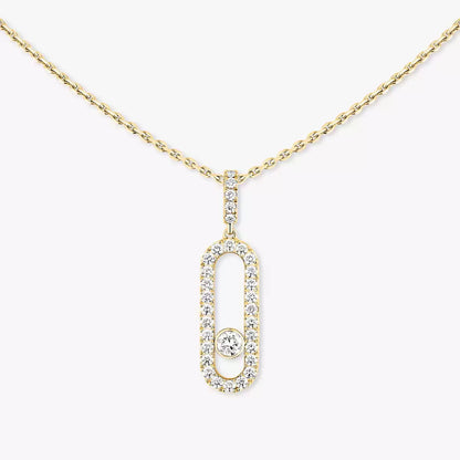[ELAN LUXE]Move Uno Diamond Necklace in Rose Gold