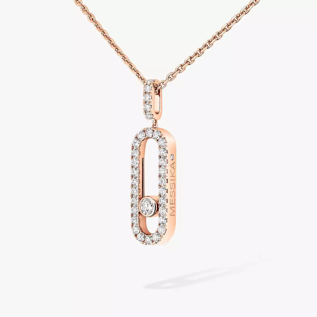 [ELAN LUXE]Move Uno Diamond Necklace in Rose Gold