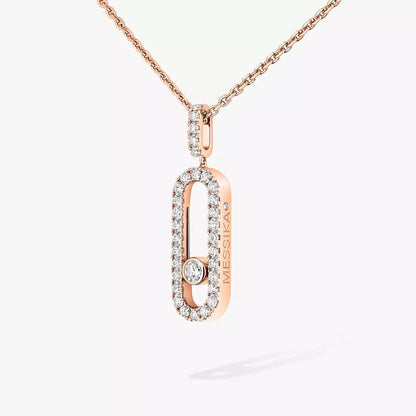 [ELAN LUXE]Move Uno Diamond Necklace in Rose Gold