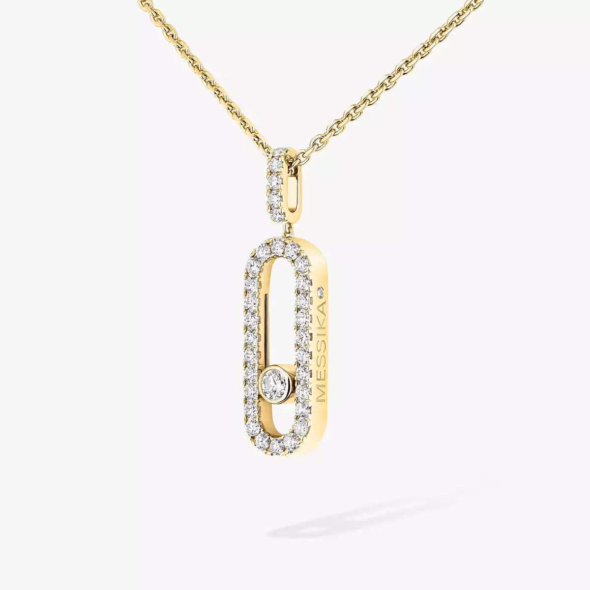[ELAN LUXE]Move Uno Diamond Necklace in Rose Gold