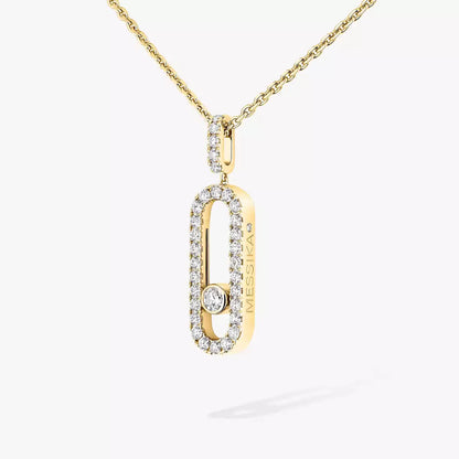 [ELAN LUXE]Move Uno Diamond Necklace in Rose Gold