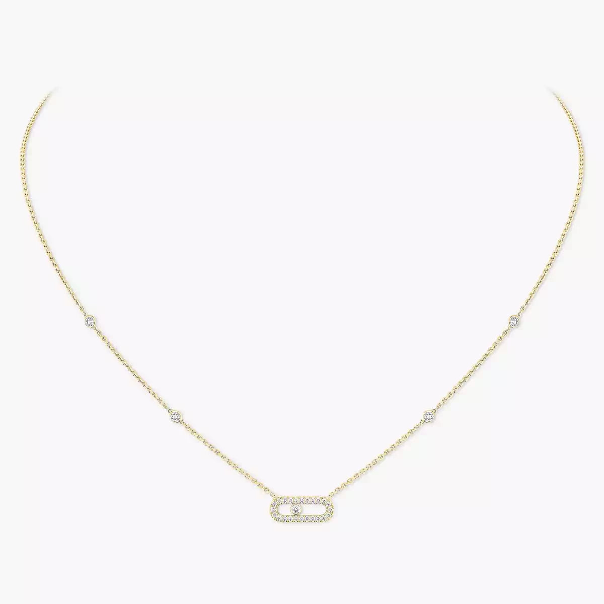[ELAN LUXE]Diamond Necklace Move Uno