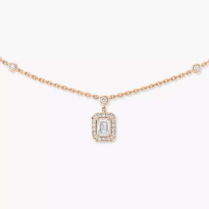 [ELAN LUXE]My Twin Diamond Necklace in Silver