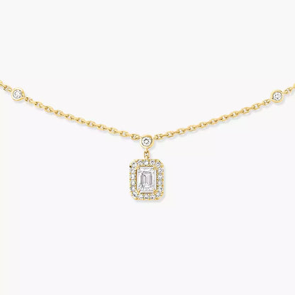 [ELAN LUXE]My Twin Diamond Necklace in Silver