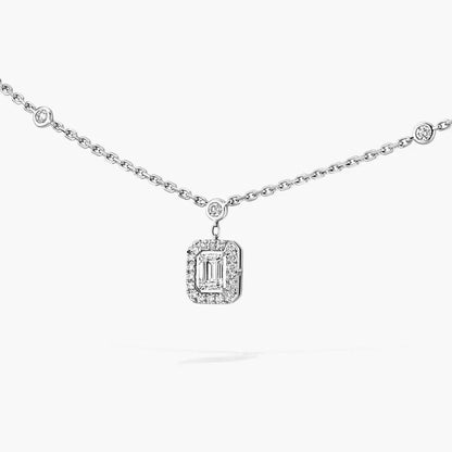[ELAN LUXE]My Twin Diamond Necklace in Silver