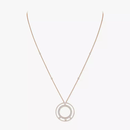 [ELAN LUXE]Move Romane Long Pave_-Set Diamond Necklace