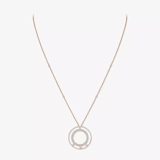 [ELAN LUXE]Move Romane Long Pave_-Set Diamond Necklace