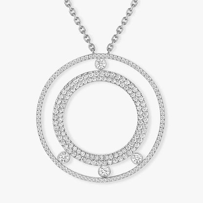 [ELAN LUXE]Move Romane Long Pave_-Set Diamond Necklace
