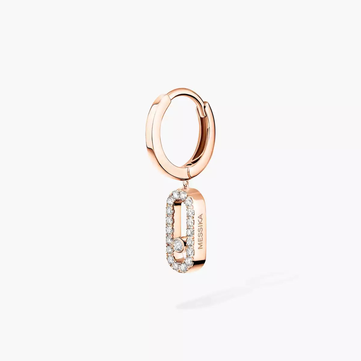 [ELAN LUXE]Move Uno Single Diamond Hoop Earring