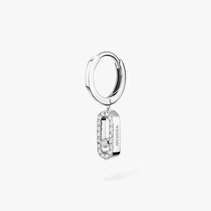 [ELAN LUXE]Move Uno Single Diamond Hoop Earring