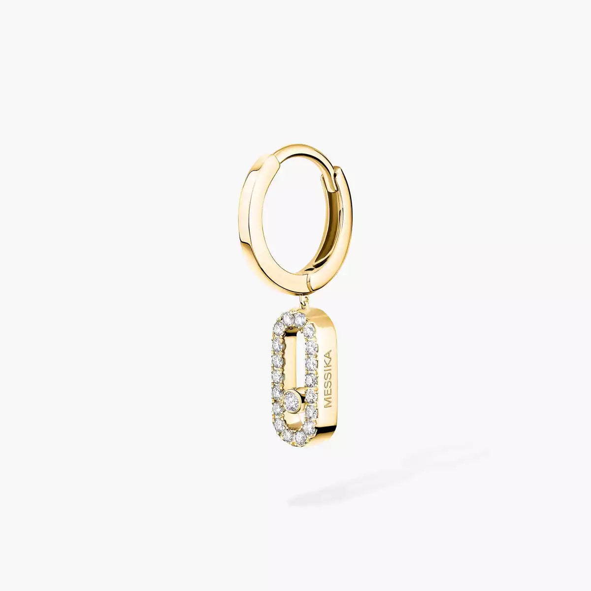 [ELAN LUXE]Move Uno Single Diamond Hoop Earring
