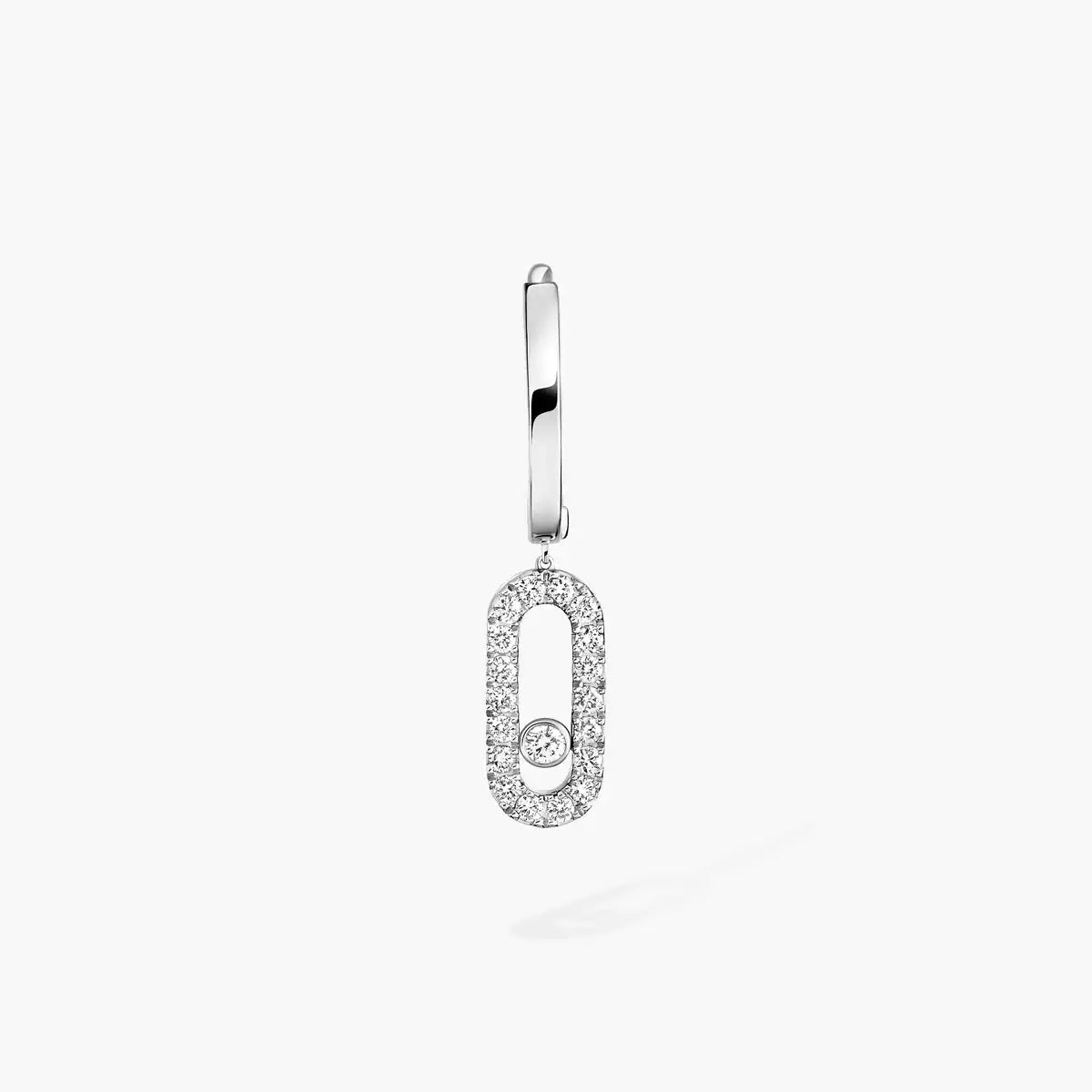 [ELAN LUXE]Move Uno Single Diamond Hoop Earring