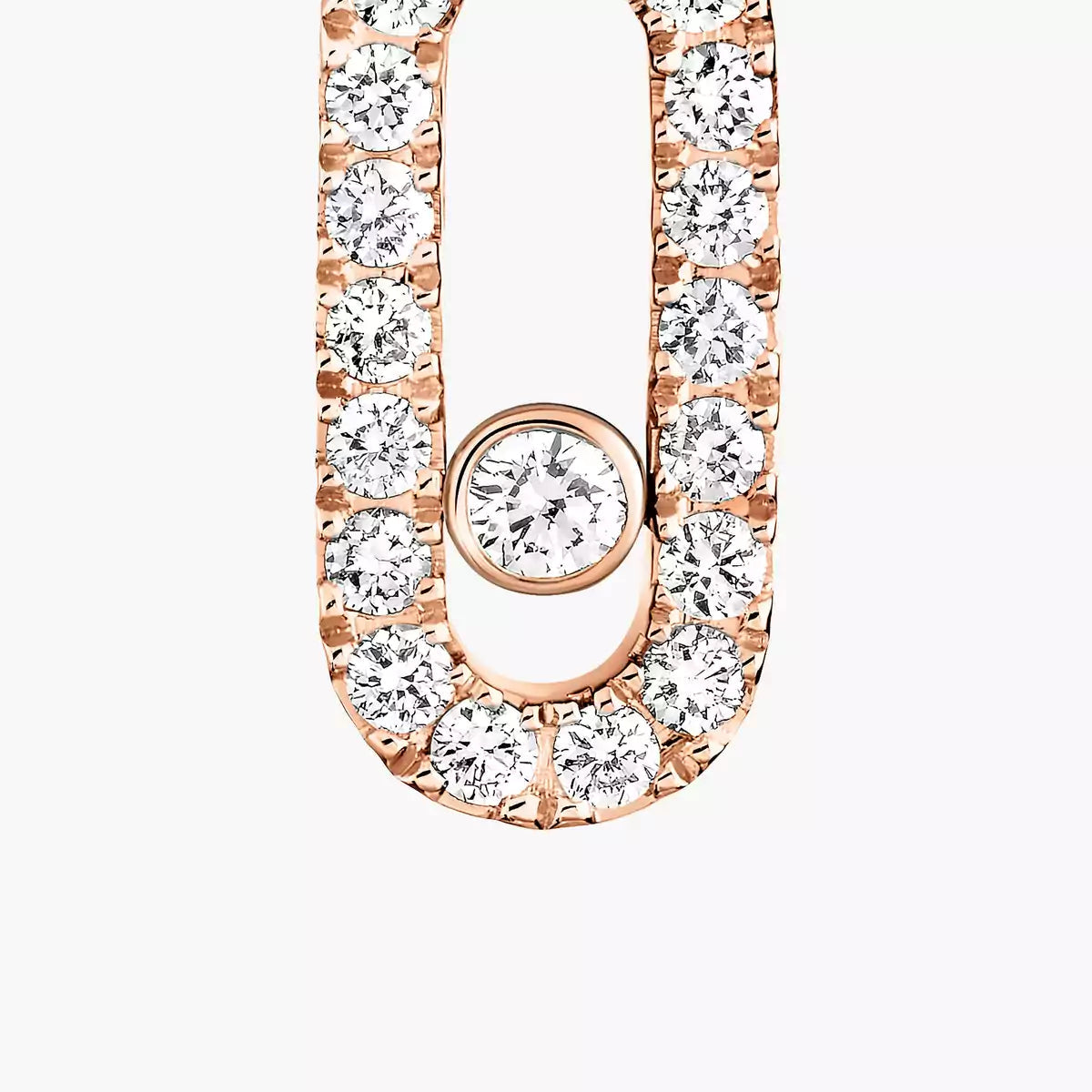 [ELAN LUXE]Move Uno Single Diamond Hoop Earring