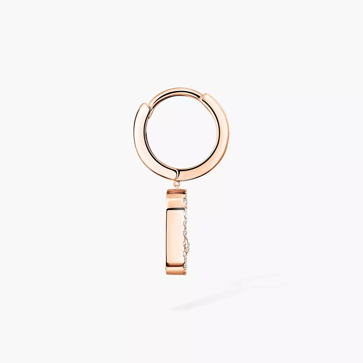 [ELAN LUXE]Move Uno Single Diamond Hoop Earring