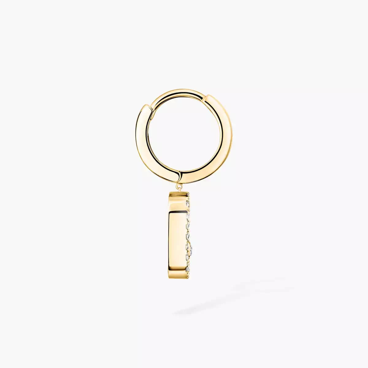 [ELAN LUXE]Move Uno Single Diamond Hoop Earring