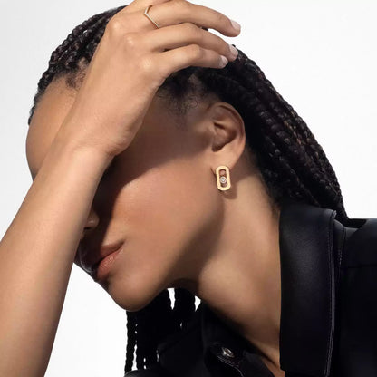 [ELAN LUXE]So Move Diamond Earrings in Yellow Gold