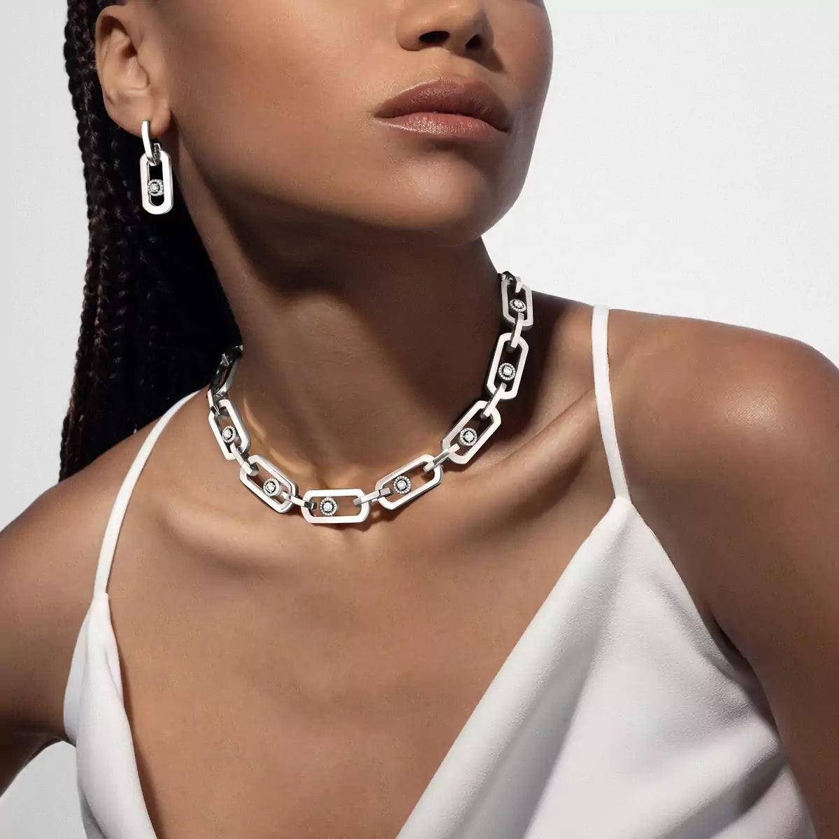 [ELAN LUXE] So Move XL Diamond Hoop Earring