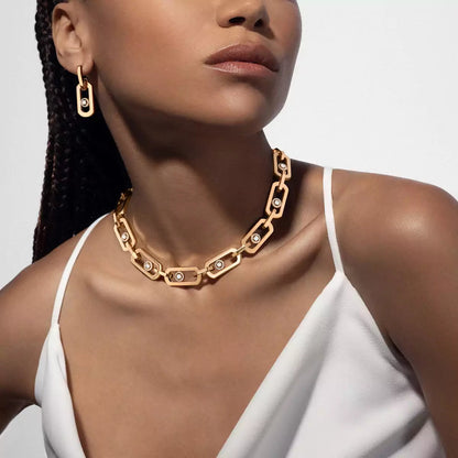 [ELAN LUXE]So Move XL Diamond Pendant Earrings