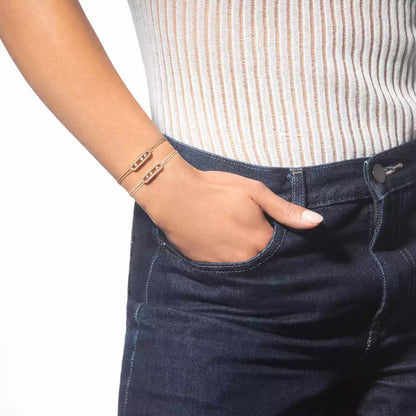 [ELAN LUXE]Messika Care(s) pink cord pav bracelet