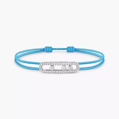 [ELAN LUXE]Messika Care(s) pink cord pav bracelet