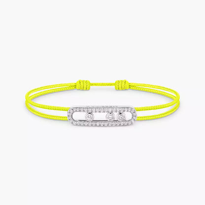 [ELAN LUXE]Messika Care(s) pink cord pav bracelet