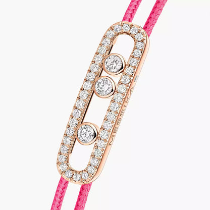 [ELAN LUXE]Messika Care(s) pink cord pav bracelet