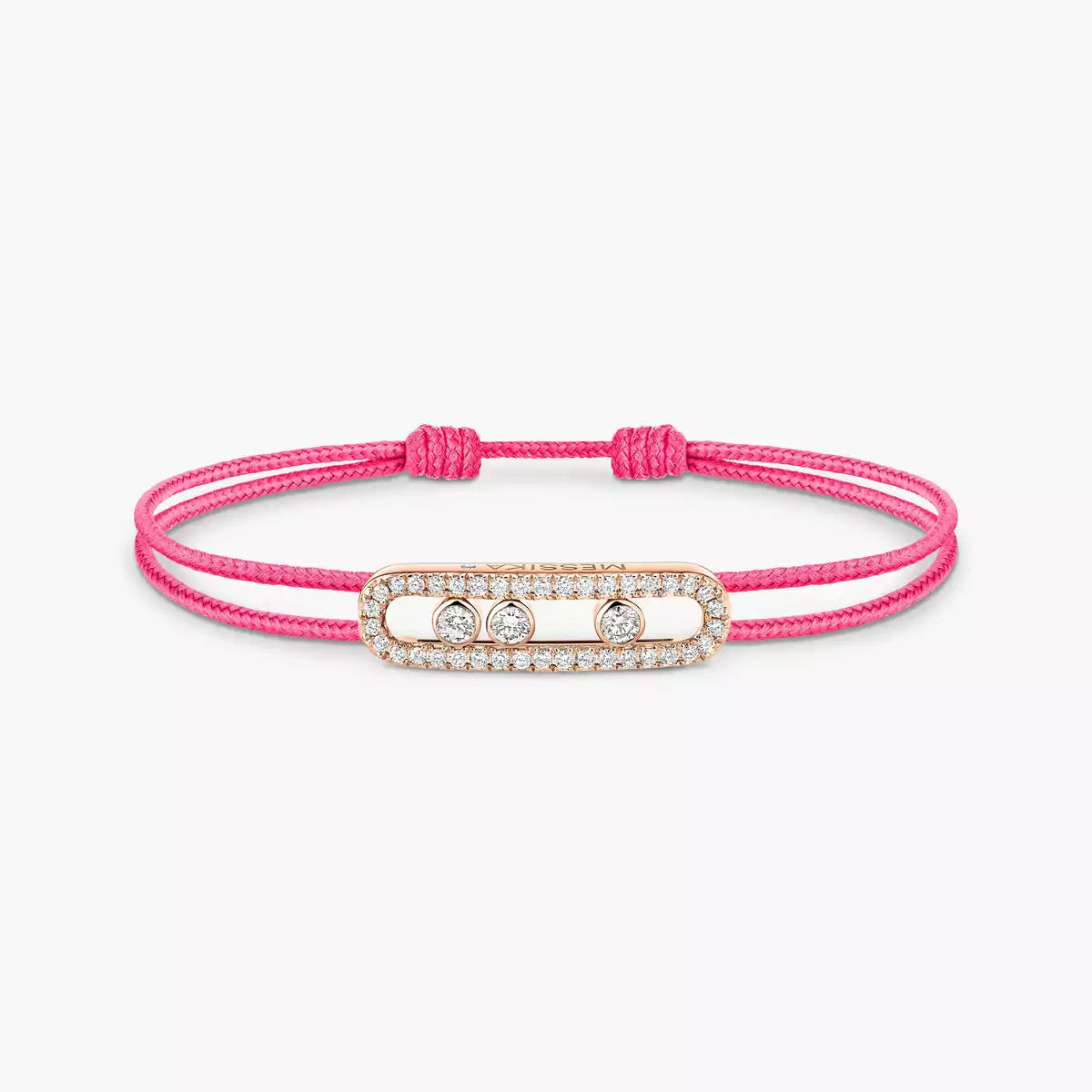 [ELAN LUXE]Messika Care(s) pink cord pav bracelet