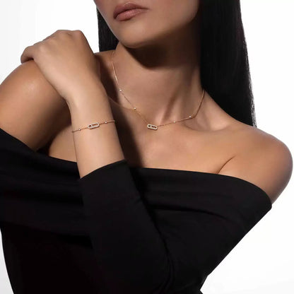 [ELAN LUXE]Move Uno Diamond Bracelet