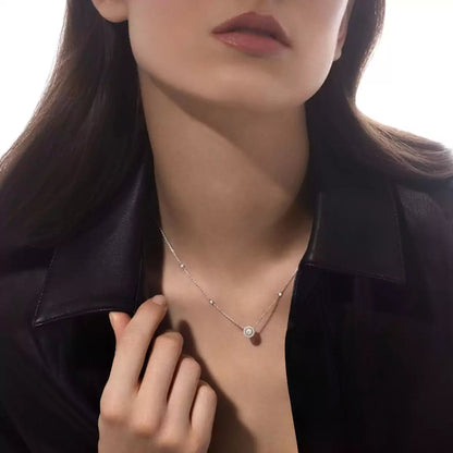 [ELAN LUXE]Diamond Necklace 0,20ct Brilliant Shape Joy