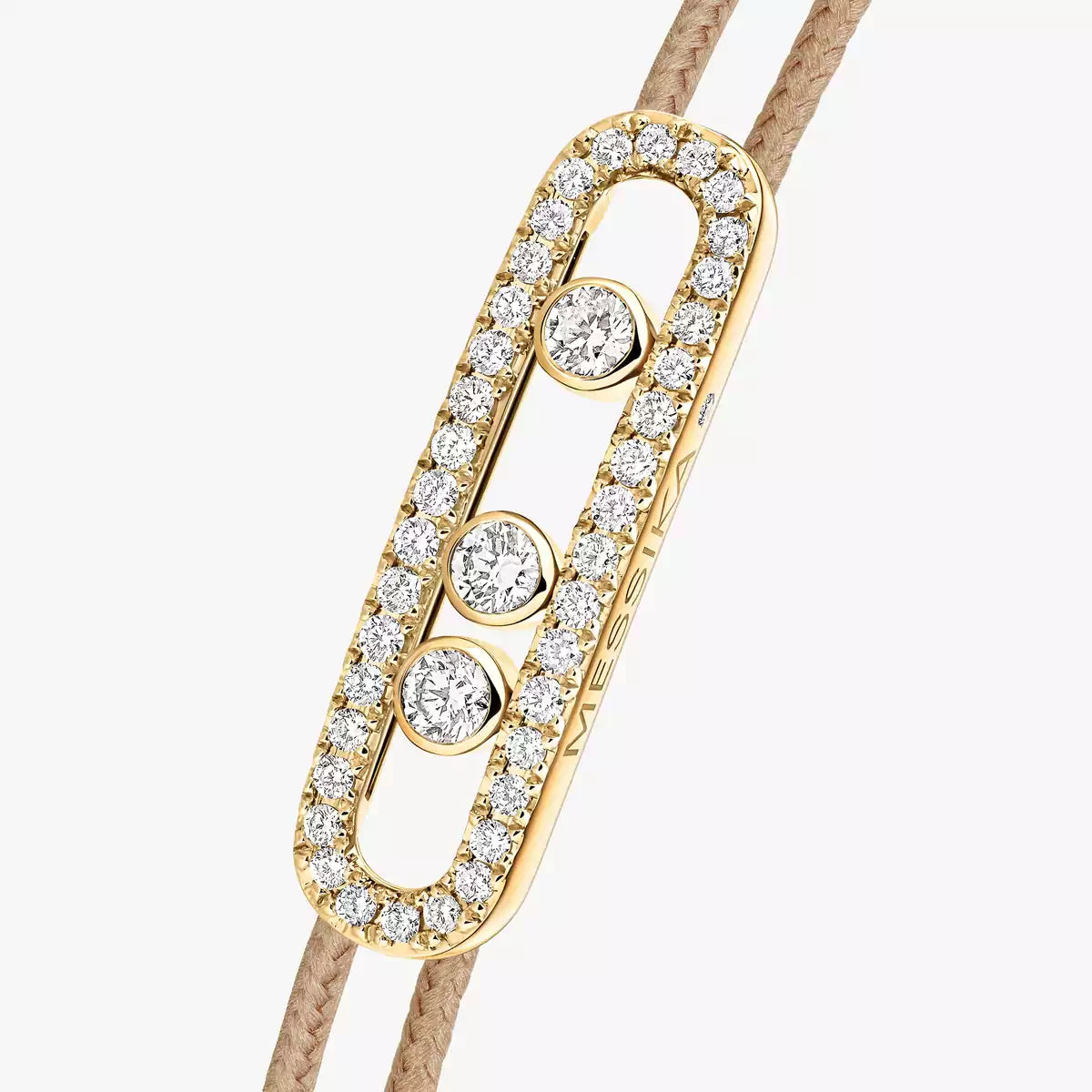 [ELAN LUXE]Messika Care(s) pink cord pav bracelet