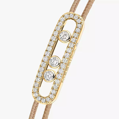 [ELAN LUXE]Messika Care(s) pink cord pav bracelet