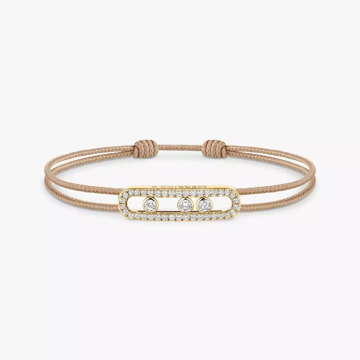 [ELAN LUXE]Messika Care(s) pink cord pav bracelet