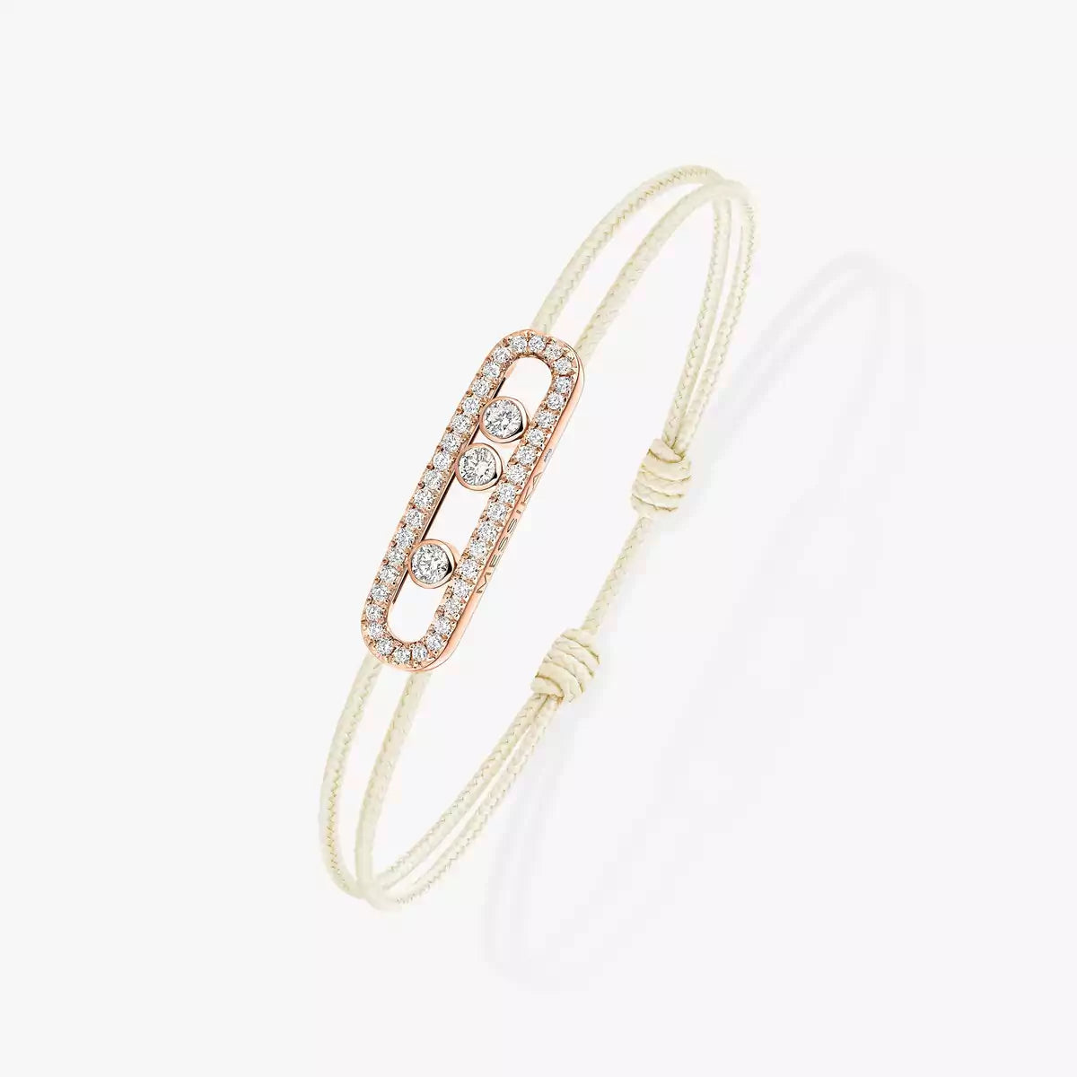 [ELAN LUXE]Messika Care(s) pink cord pav bracelet
