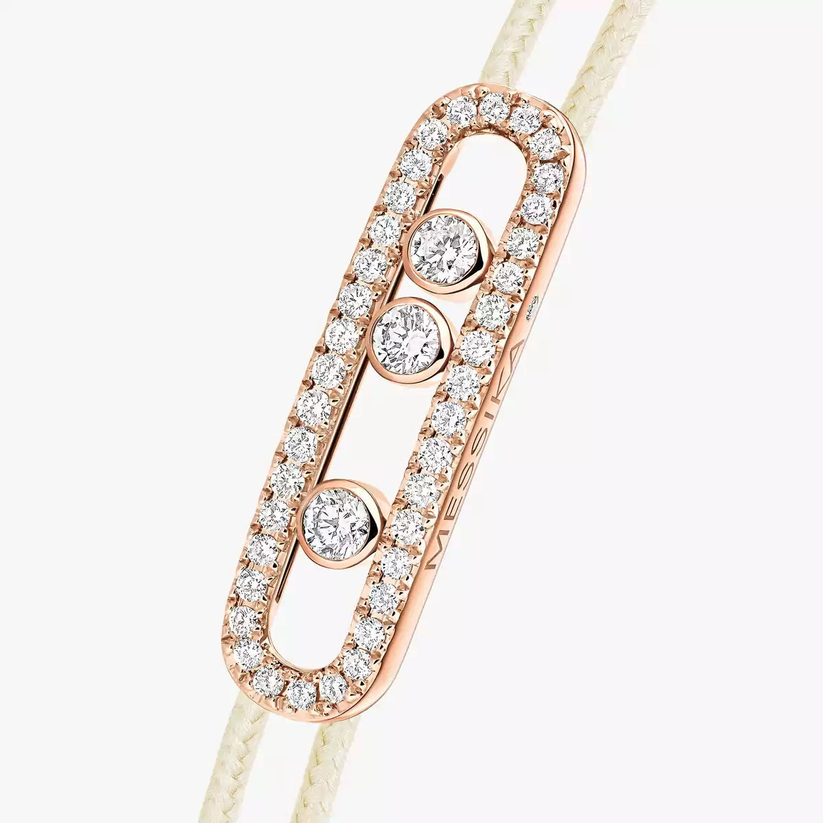 [ELAN LUXE]Messika Care(s) pink cord pav bracelet