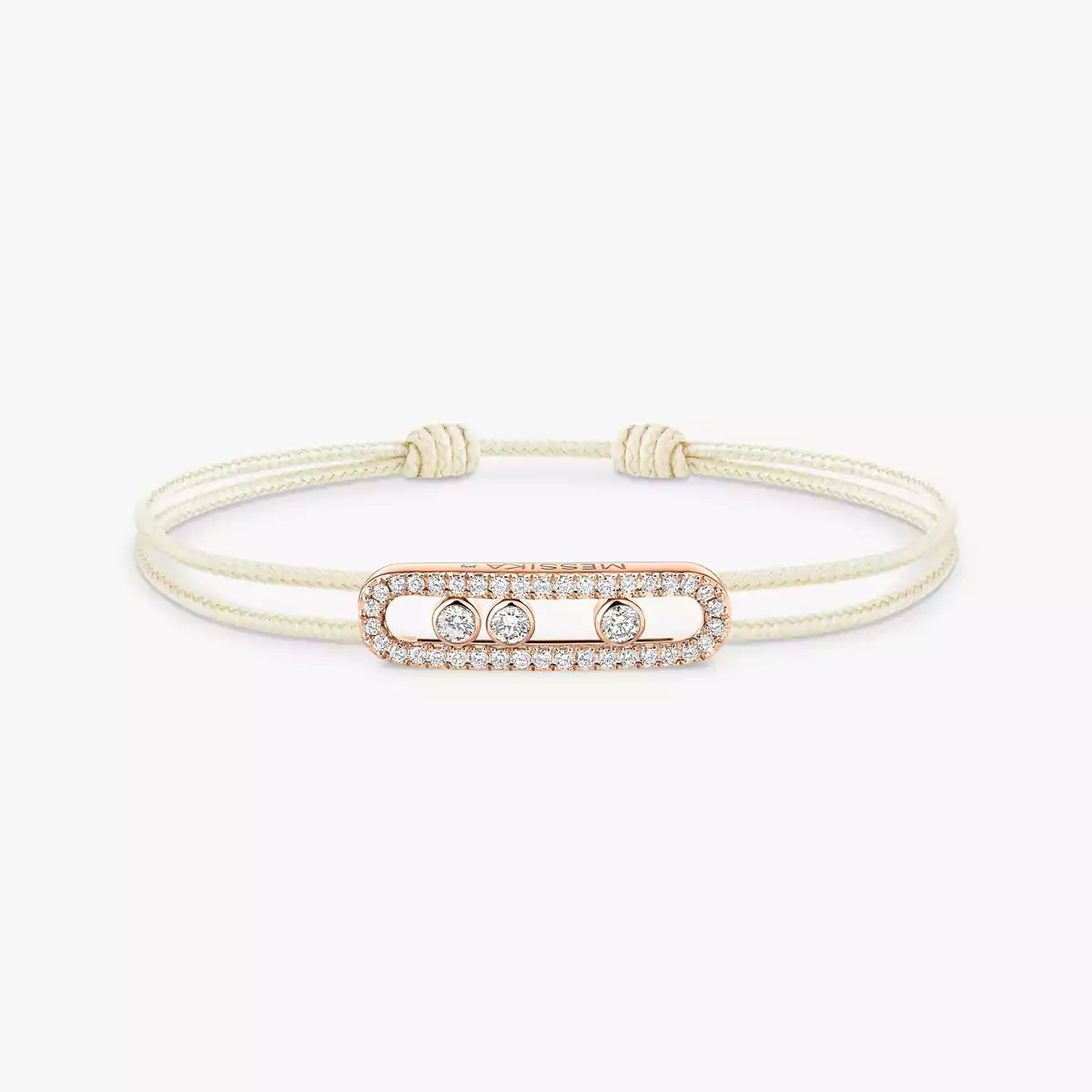 [ELAN LUXE]Messika Care(s) pink cord pav bracelet