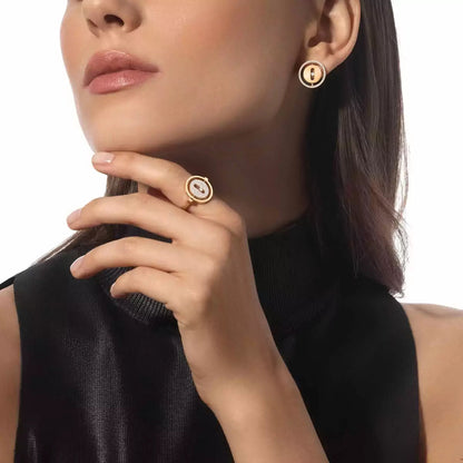 [ELAN LUXE]Lucky Move Diamond Earrings