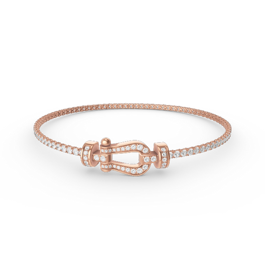 [ELAN LUXE]FORCE  HORSESHOE  DIAMOND TENNIS BRACELET