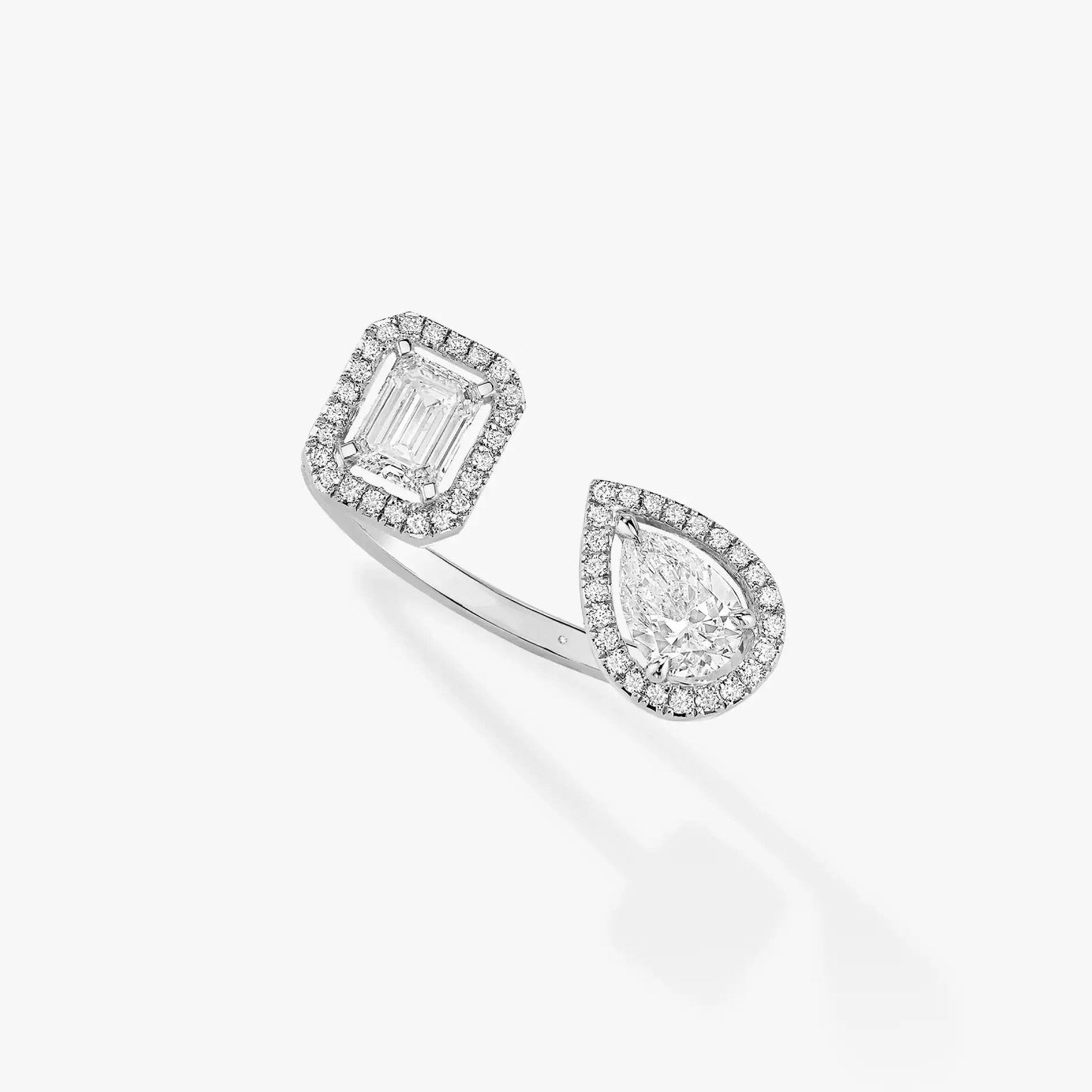 [ELAN LUXE]MY TWIN TOI & MOI SILVER DIAMOND RING
