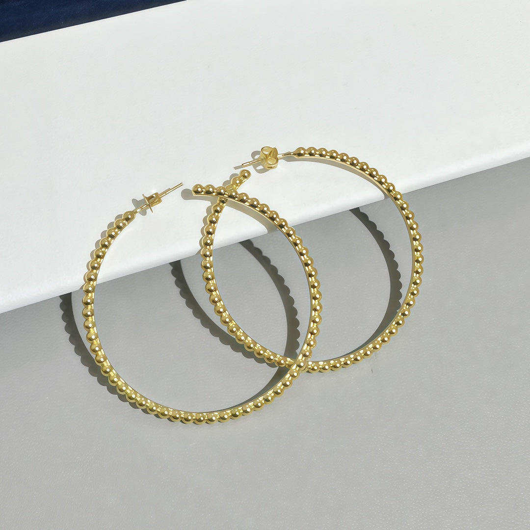 [ELAN LUXE] SMOOTH BEAD STUD EARRINGS