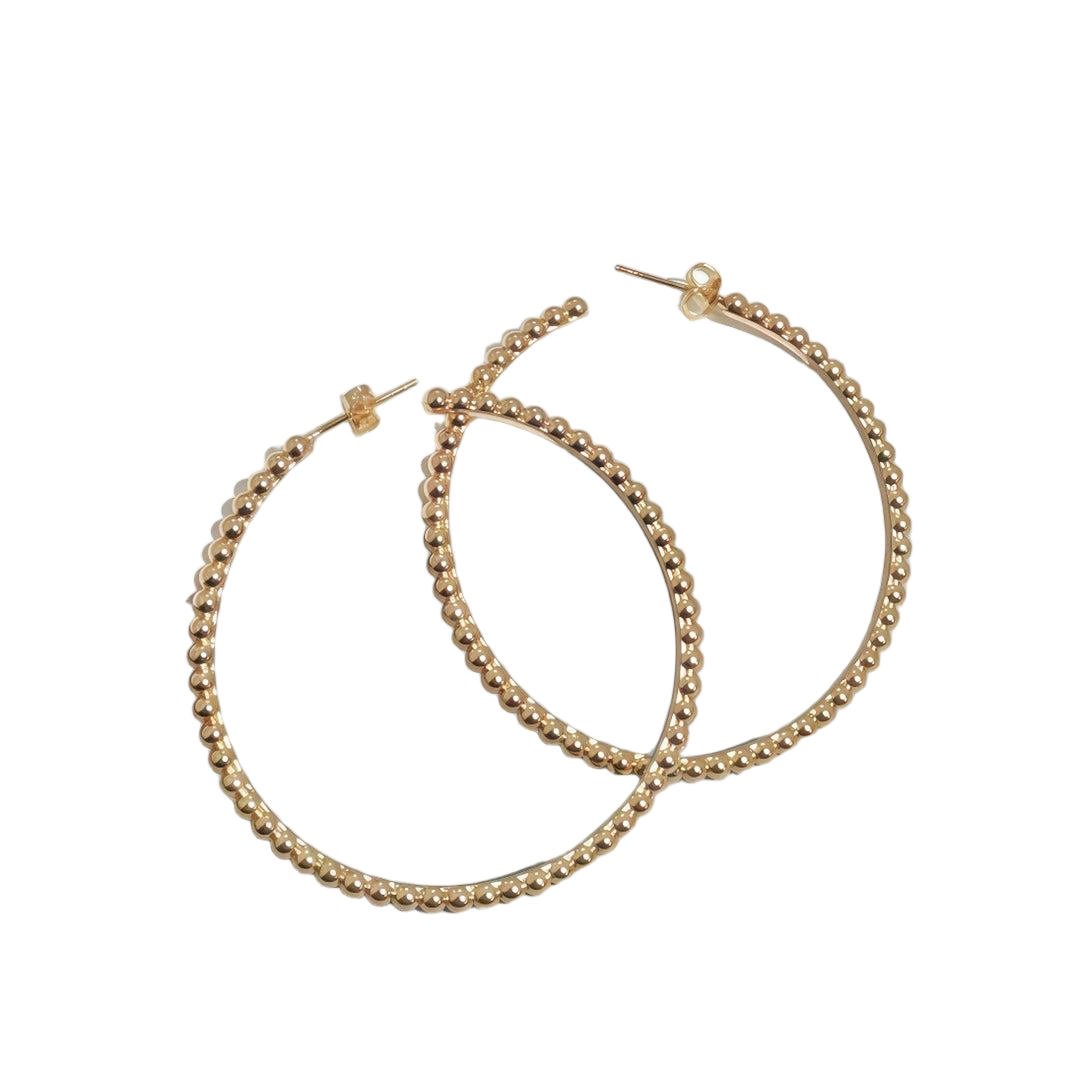 [ELAN LUXE]SMOOTH BEAD STUD EARRINGS
