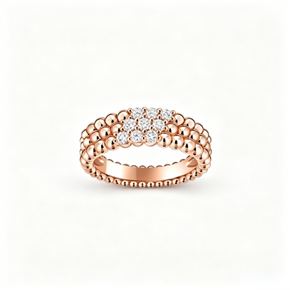 [ELAN LUXE] THREE-ROW DIAMOND RING