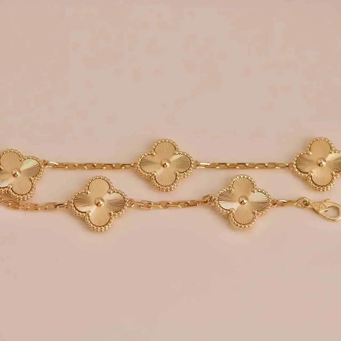 [ELAN LUXE]CLOVER 5 FLOWERS LASER BRACELET