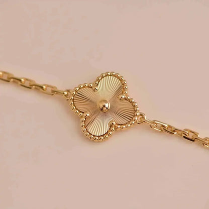 [ELAN LUXE]CLOVER 5 FLOWERS LASER BRACELET