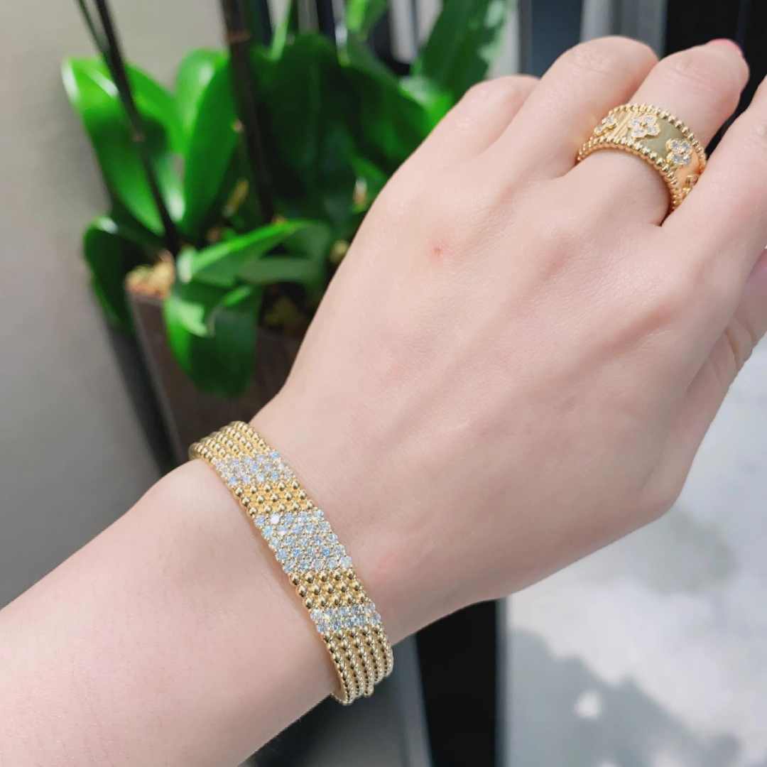 [ELAN LUXE]Five-row diamond bracelet
