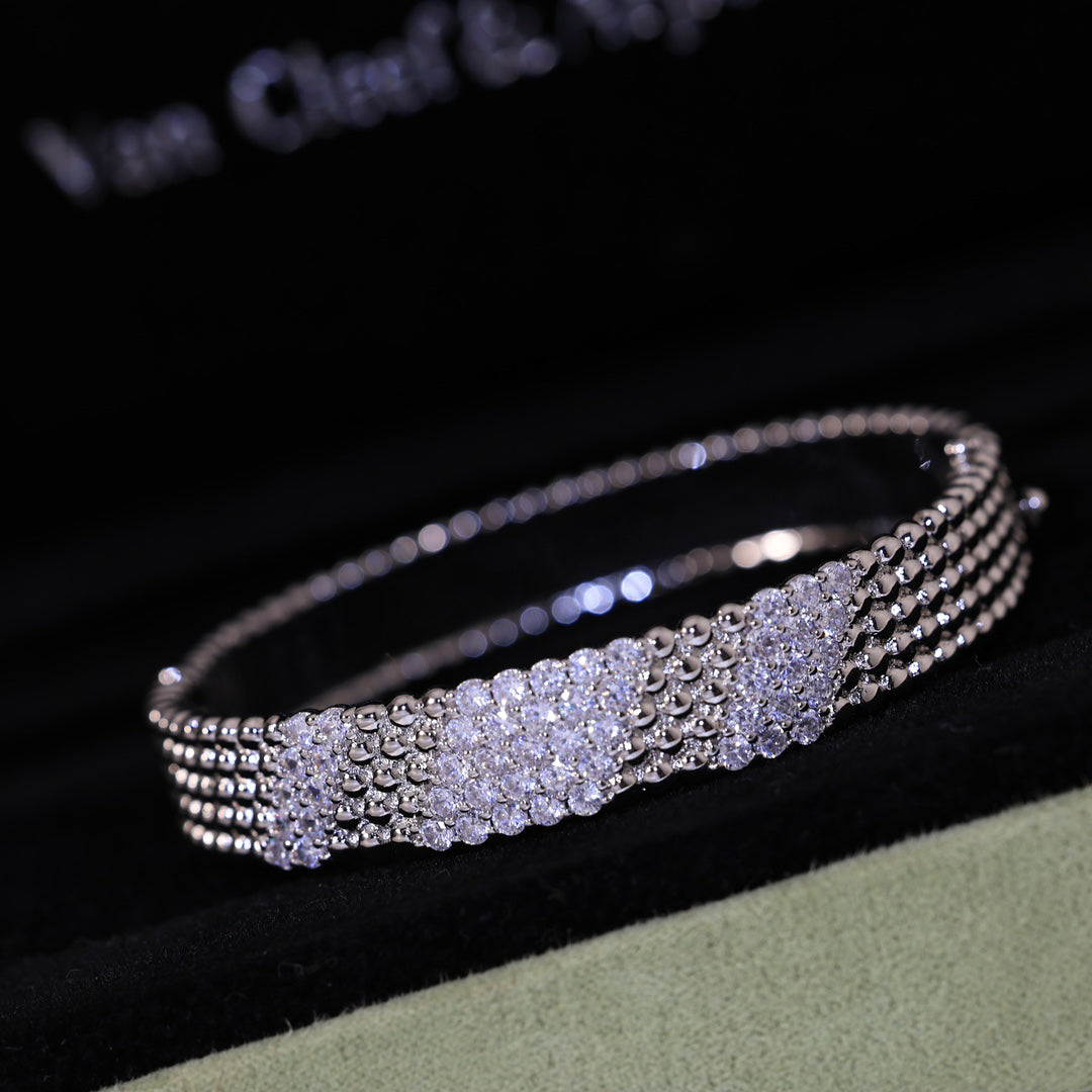 [ELAN LUXE]  FIVE-ROW DIAMOND BRACELET