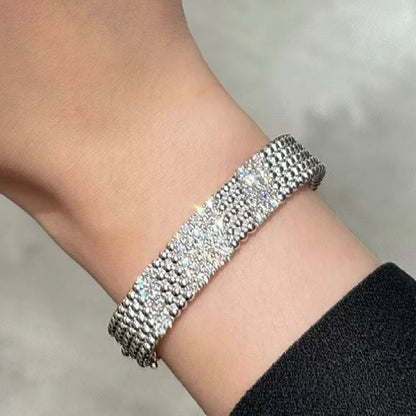 [ELAN LUXE]  FIVE-ROW DIAMOND BRACELET