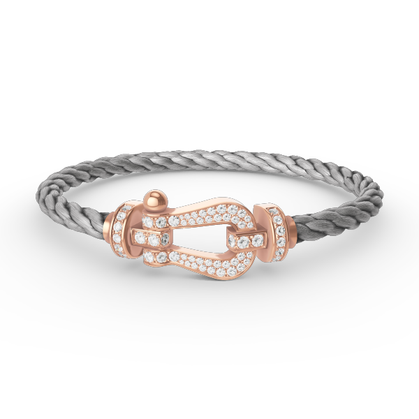 [ELAN LUXE]FORCE LARGE HORSESHOE FULL DIAMOND BRACELET ROSE GOLD